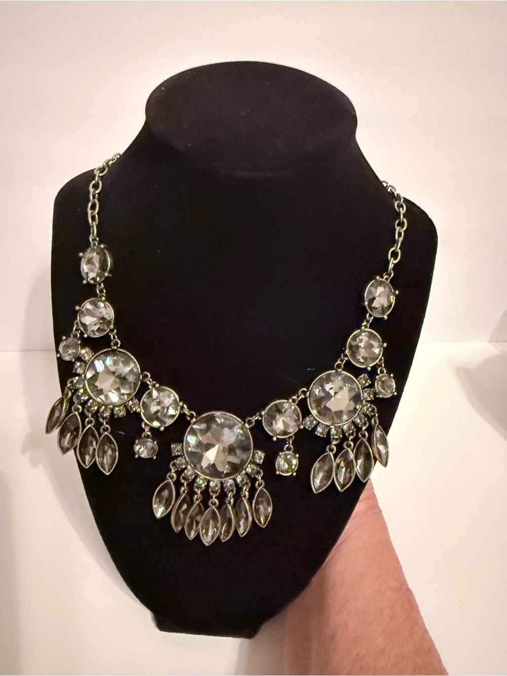 Susan Graver Style Crystal Statement Necklace - Women Jewelry - NWT